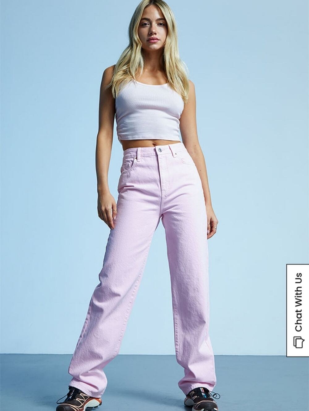 PacSun 90’s Boyfriend High Rise Relaxed Leg Jeans Size 27 Light Pink